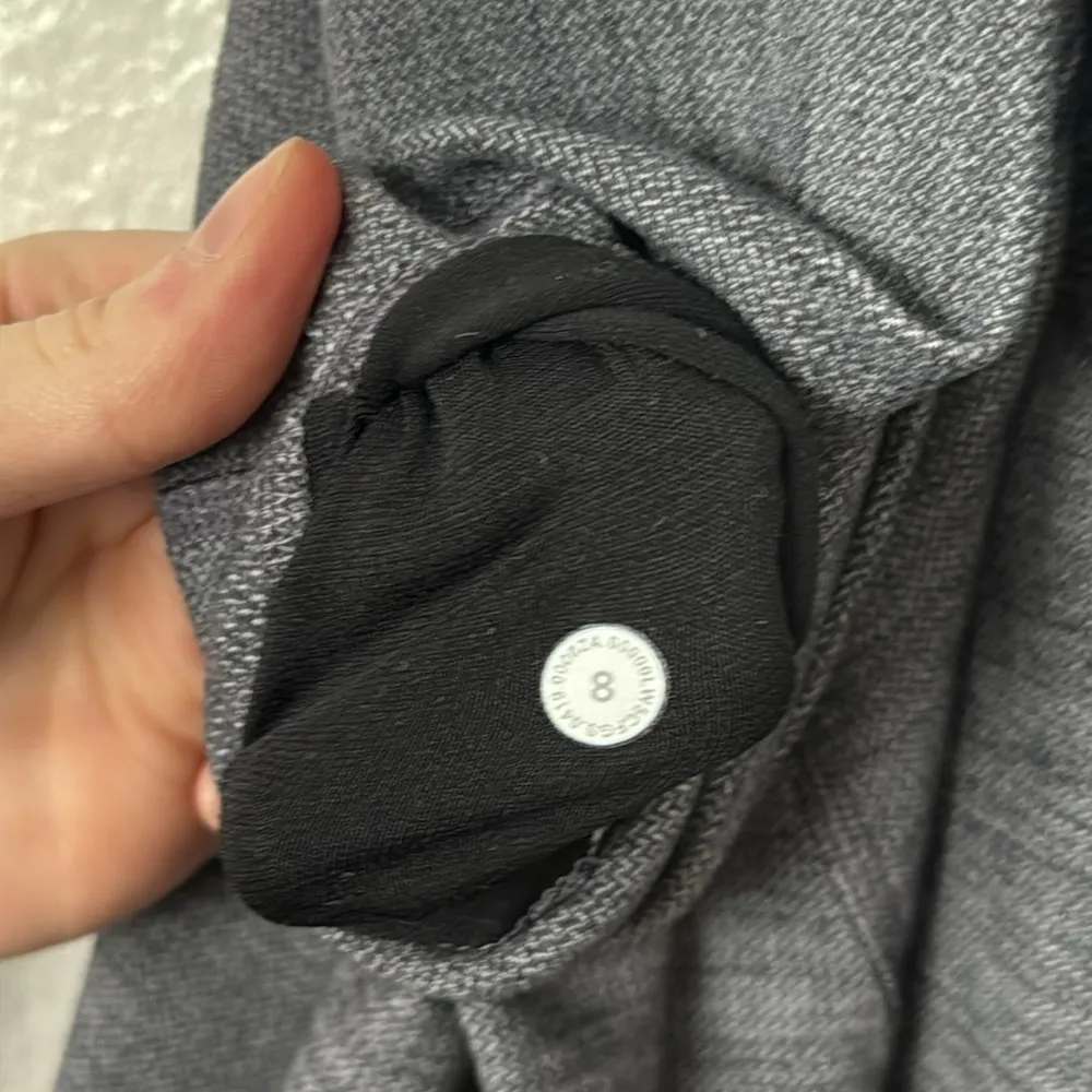 Lululemon 8 Align Pant II 25" in Mini Heathered Grey Herringbone - Image 10