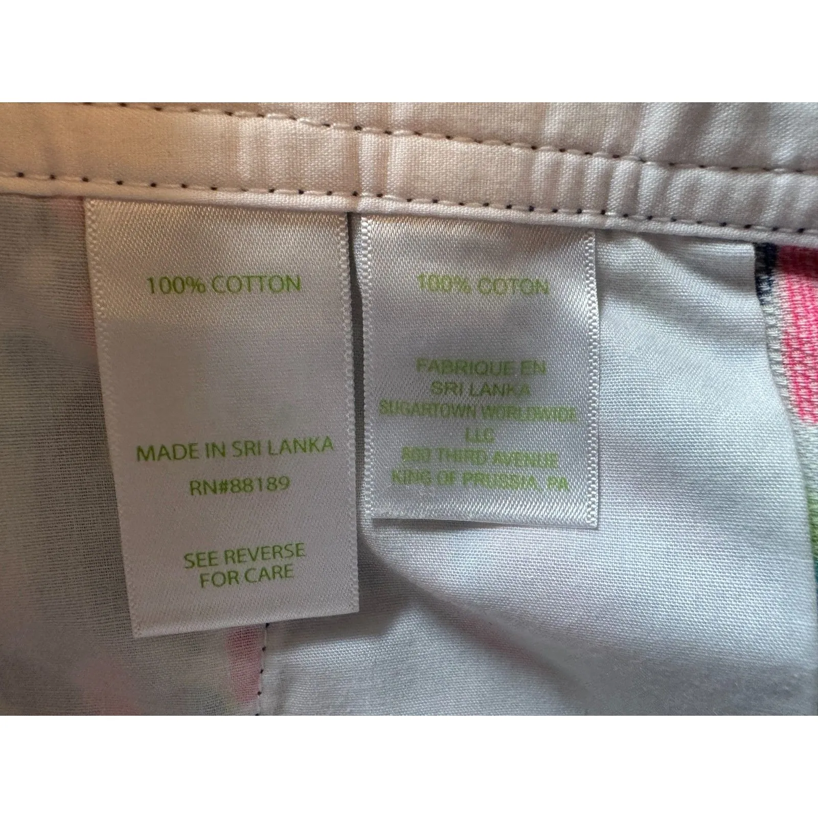 Lilly Pulitzer 100% Cotton Multi Pink Blue The Walsh Short Size 0 - Image 5