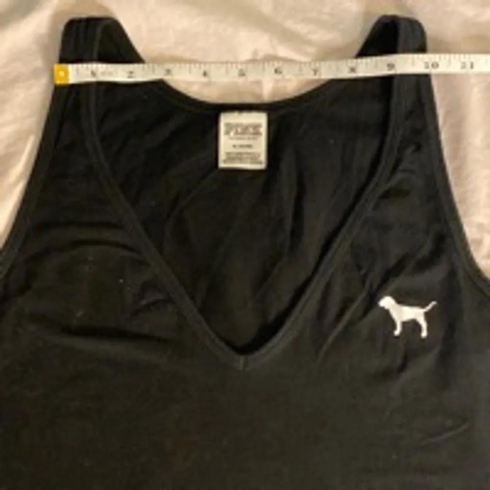 PINK Victoria's Secret Black Bodysuit Size M Cotton Stretch One-Piece - Image 7