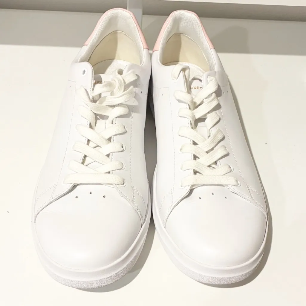 Tory Burch Howell Court White Leather Sneakers Tennis Low Top Size 13 - Image 2