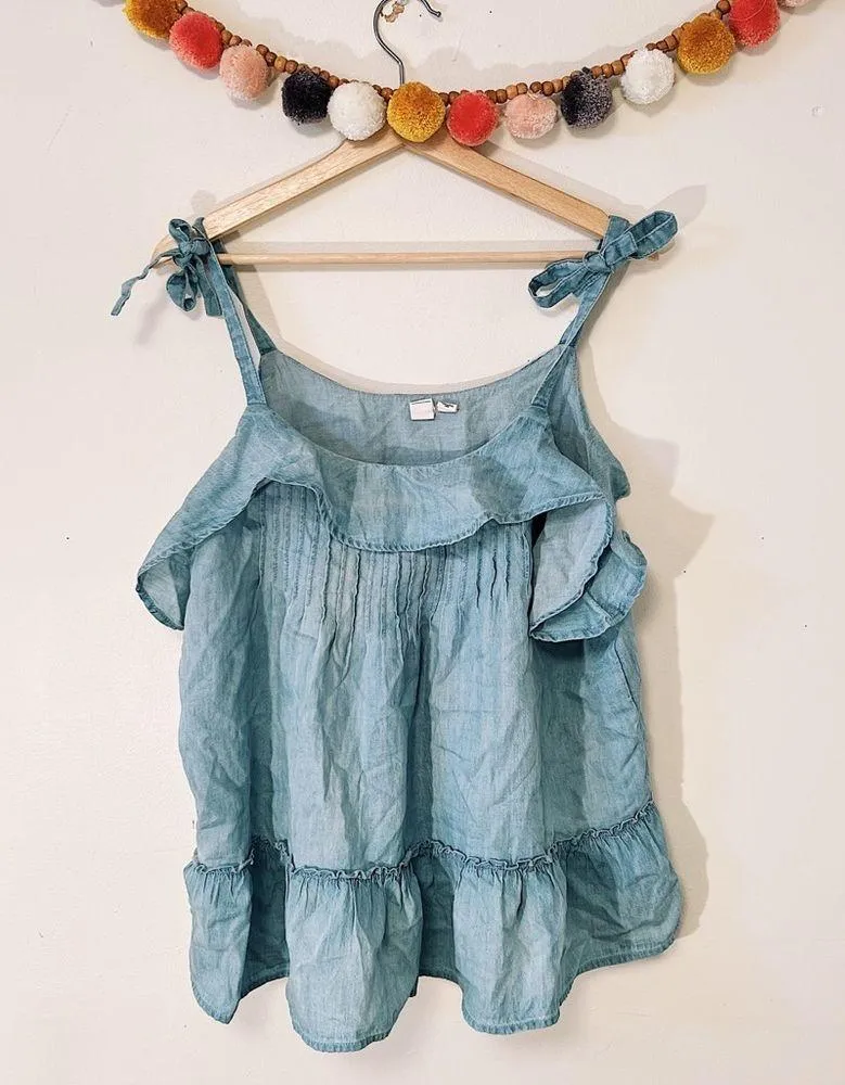 Melrose & Market Chambray Tank size XL - Image 2