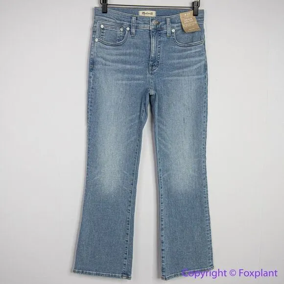 NEW Madewell Kick Out Crop Jeans in Carey Wash, 27‎ - Image 4