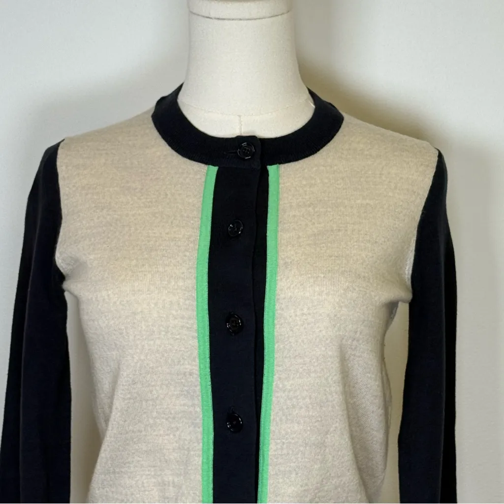 J.Crew Cotton Merino Wool Blend Crewneck Cardigan Sweater Women’s Size XXS - Image 5