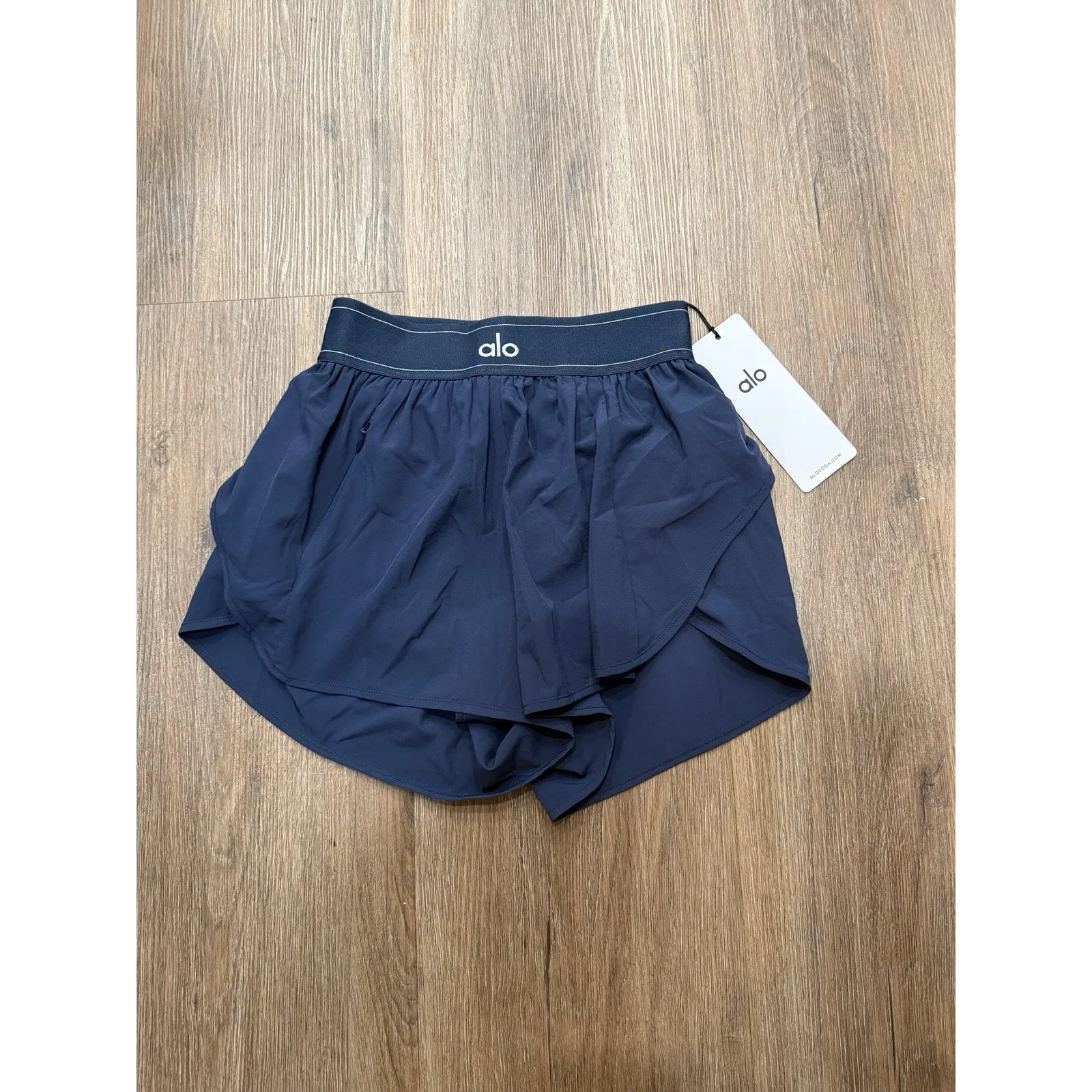Alo Yoga Match Point Short Blue XXS - Image 2