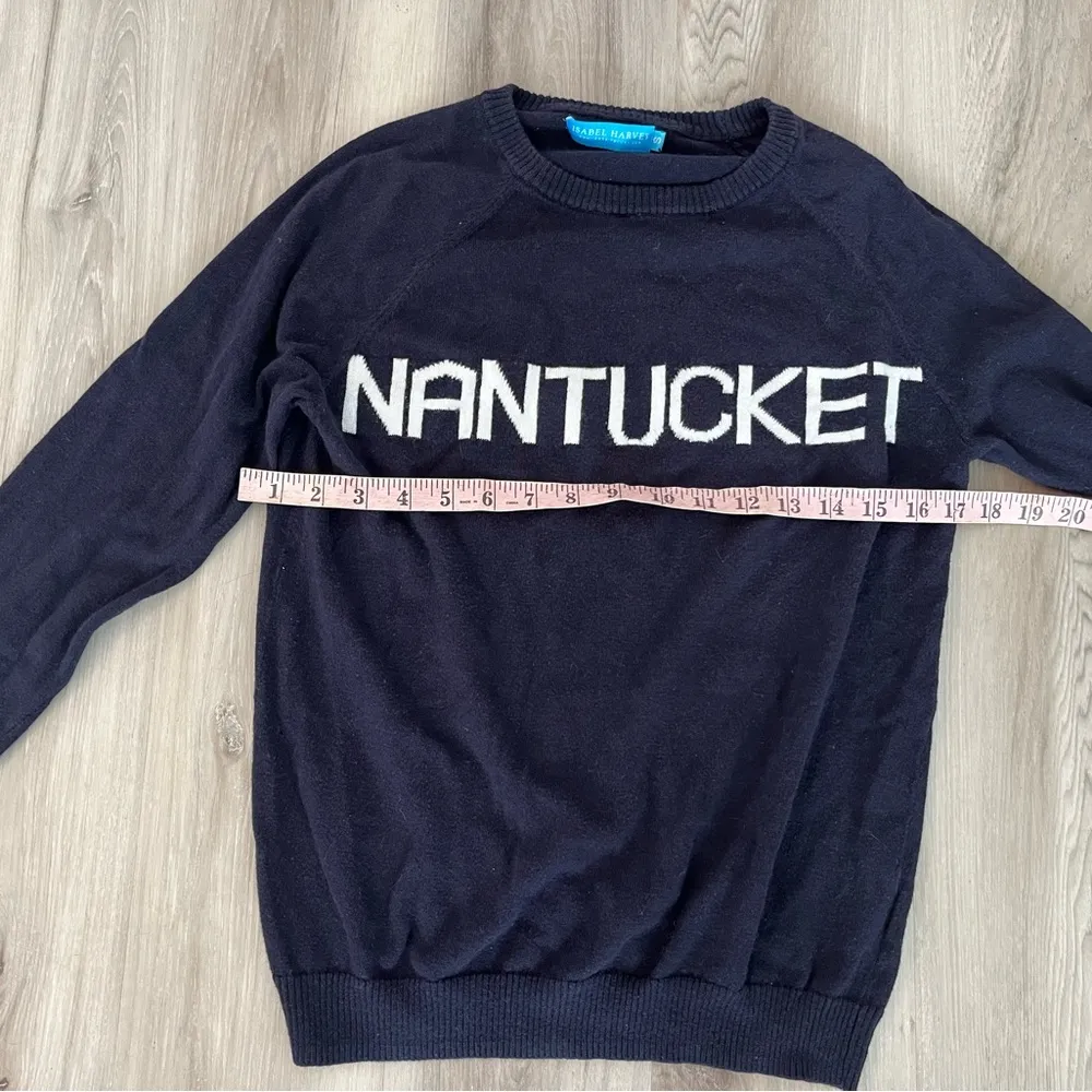 Isabel Harvey S Nantucket Navy Blue Cashmere Sweater - Image 4
