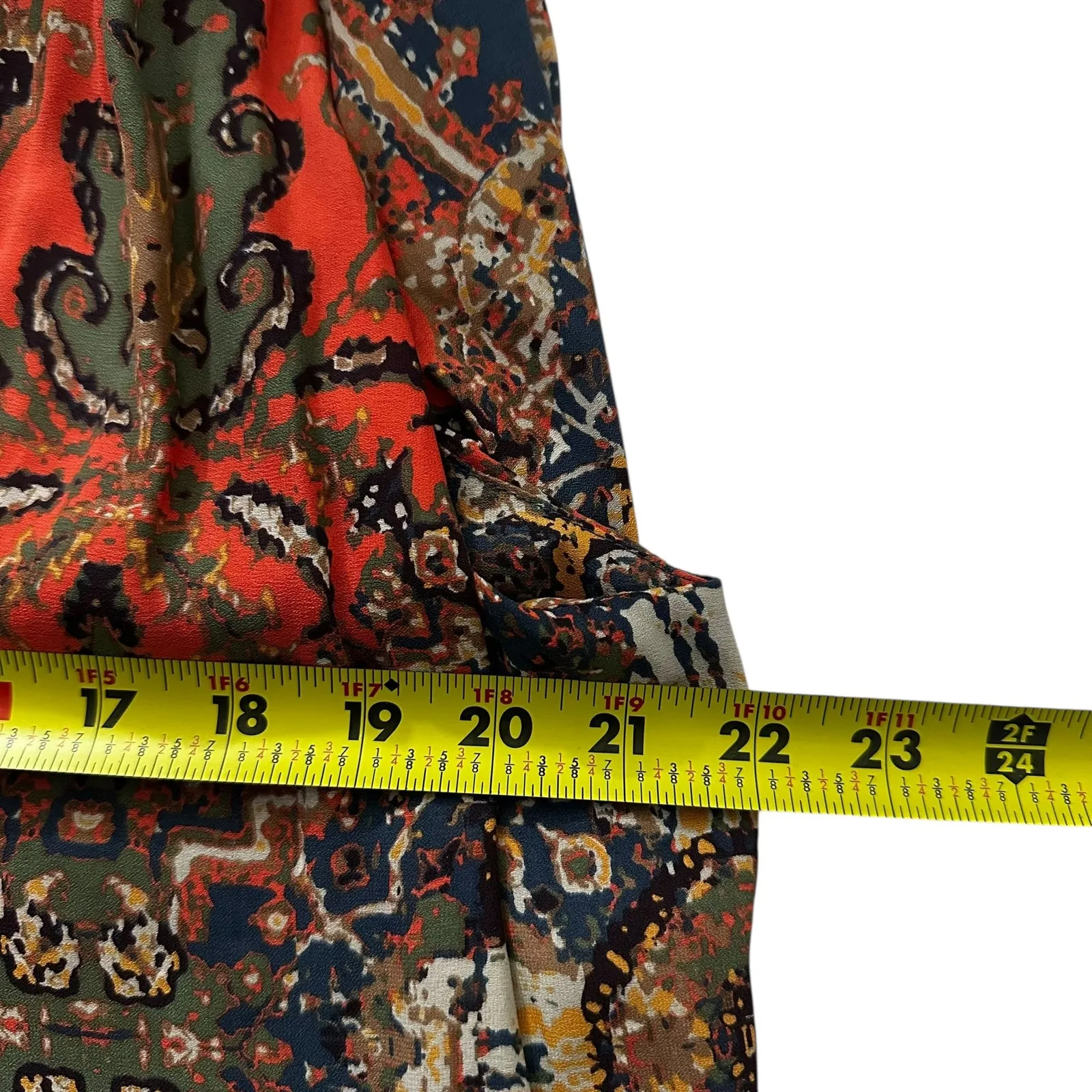 Free People Multicolor Darcy Boho V-neck Top Women's Blouse Size Medium | 68-43 - Image 5