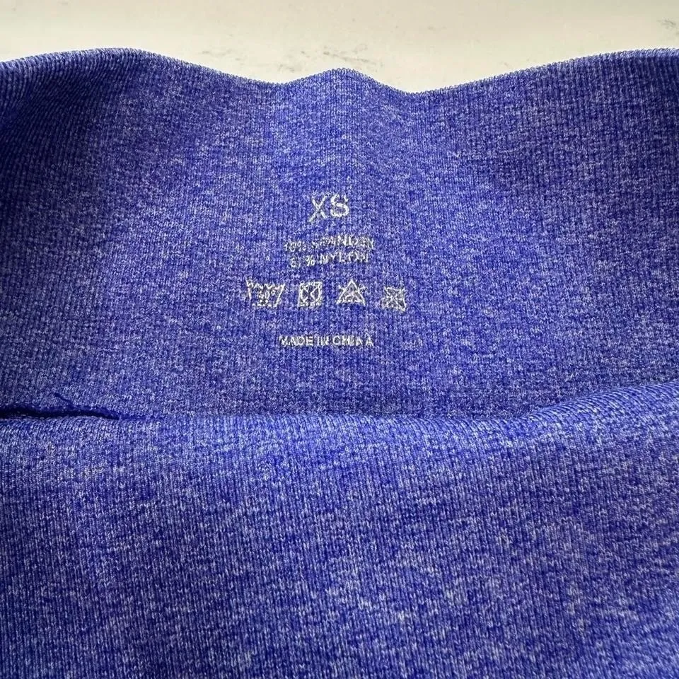 NVGTN Lift Seamless Shorts Womens XS Blue Contour Scrunch Push Up Booty Athletic - Image 3