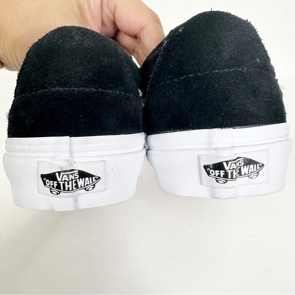 NEW Vans Unisex Black Animal Print Suede Leather Low Top Lace Up Skate Sneakers - Image 5