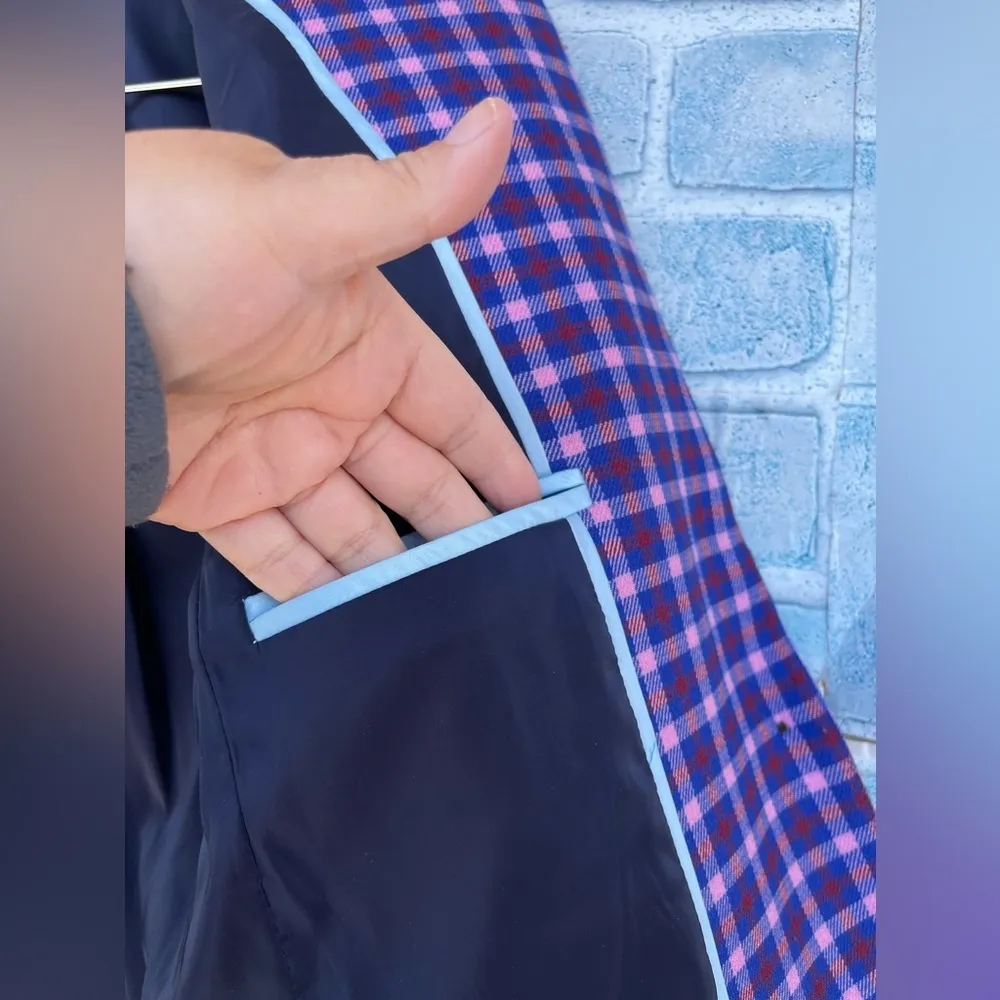 J. Crew Regent Checkered Plaid Blazer Women’s size 2 - Image 7