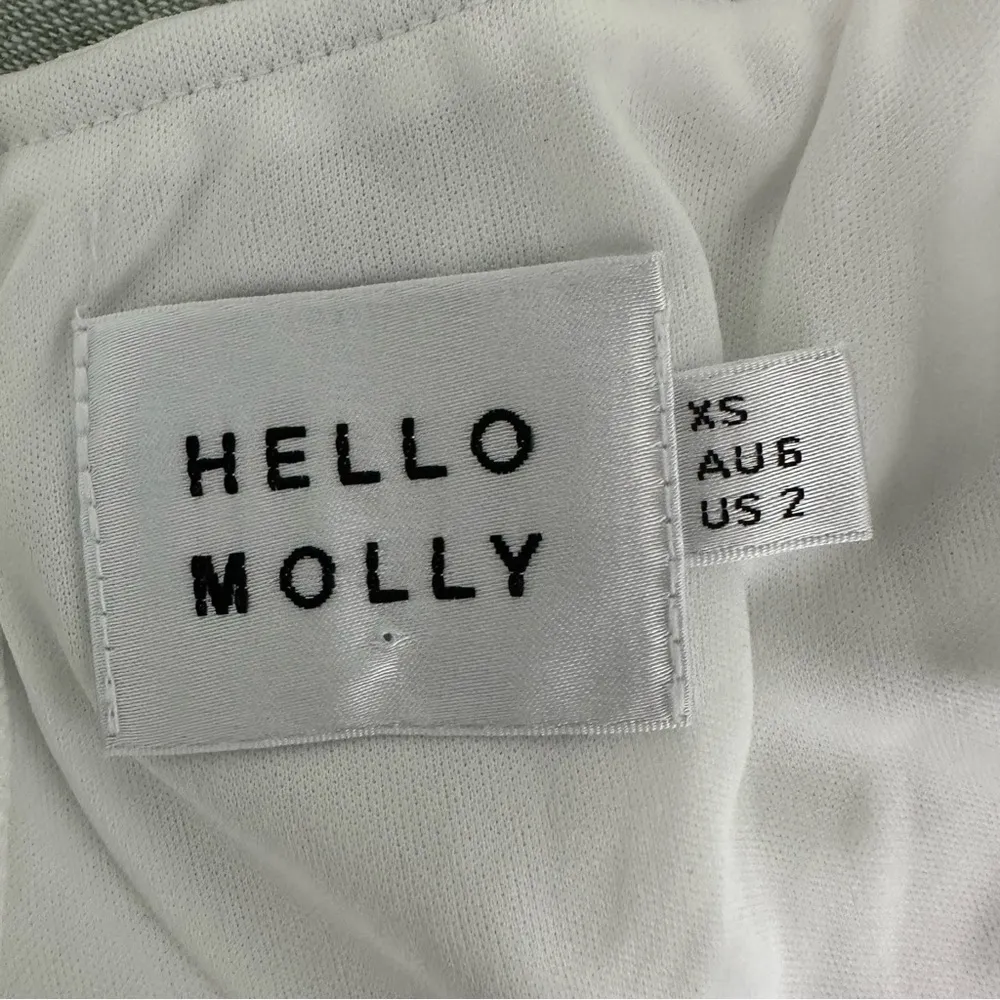 Hello Molly Women’s White Draped Crop Top Size 2 - Image 5