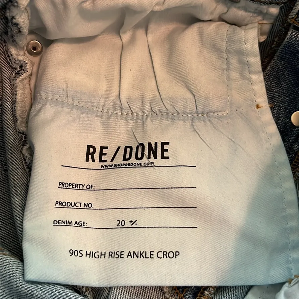 Re/Done 90’s High Rise Ankle Crop Size 26 - Image 11