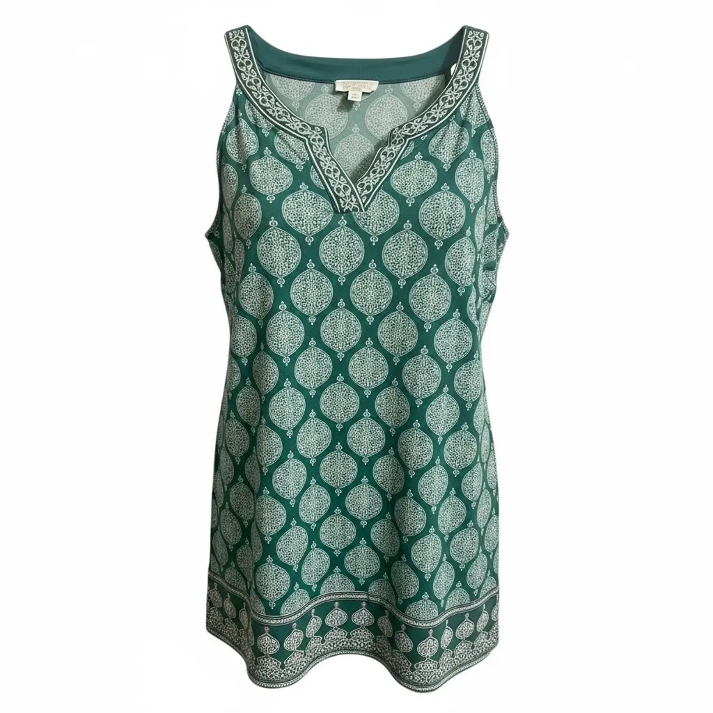 Magnolia Grace Jade Green Alhambra Knit Halter Dress Womens Large Sleeveless - Image 2
