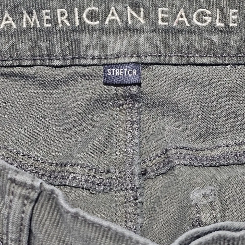 American Eagle Green 90s Straight Leg Corduroy Jeans Size 4 Long - Image 3