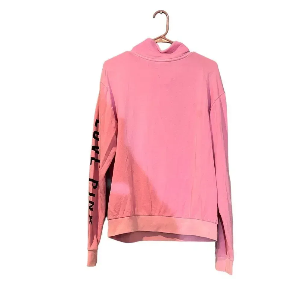 Victorias Secret PINK Womens Small 1/4 Zip Sweatshirt Jacket‎ Long Sleeve - Image 3