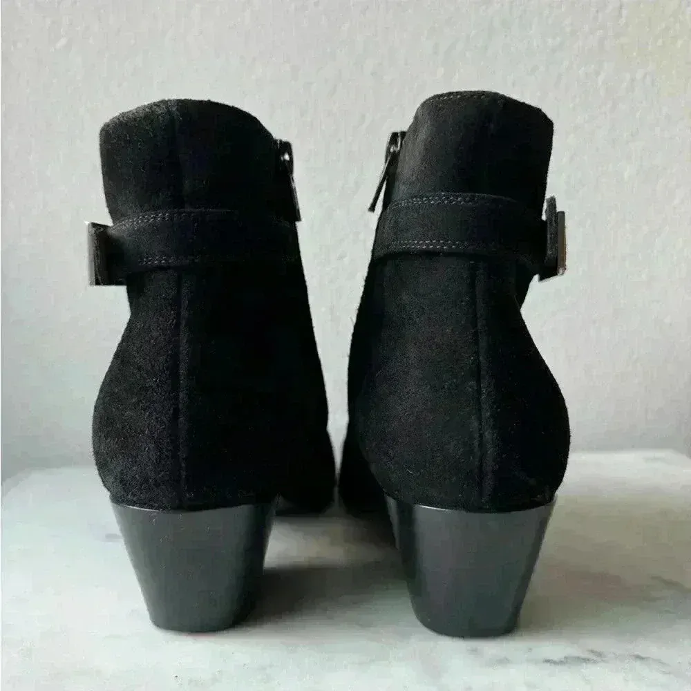 Saint Laurent Women’s Suede Black Ankle Boots Size‎ 6 - Image 6