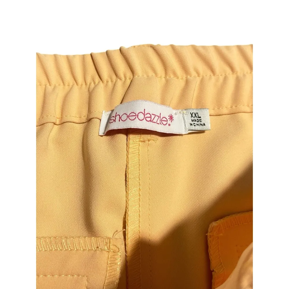 Shoedazzle Ankle Pants Women’s Size XXL Apricot Ice Straight Leg Pleated NEW - Image 6