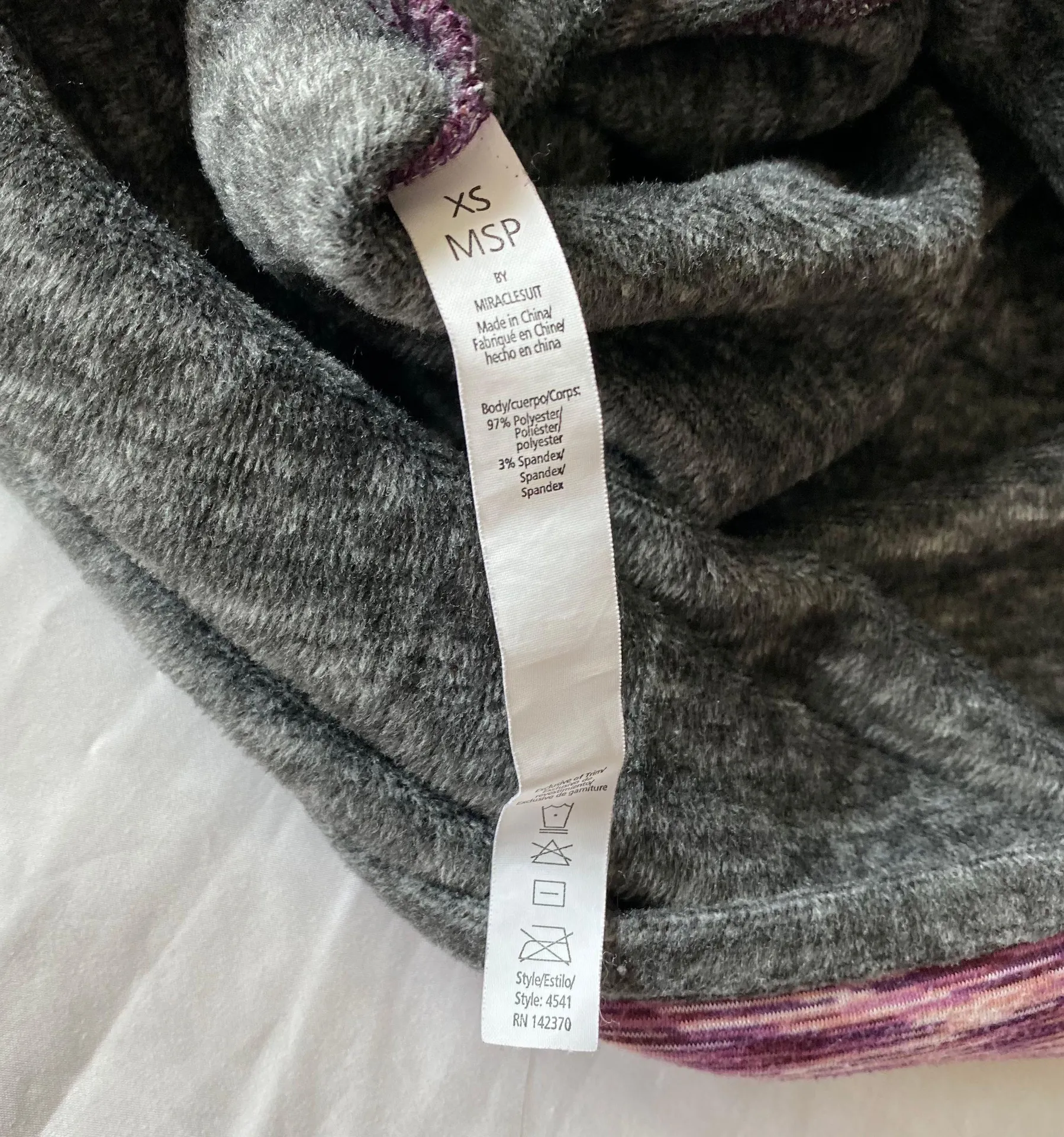 Miraclesuit Pink/Purple Grey Pullover - Image 3