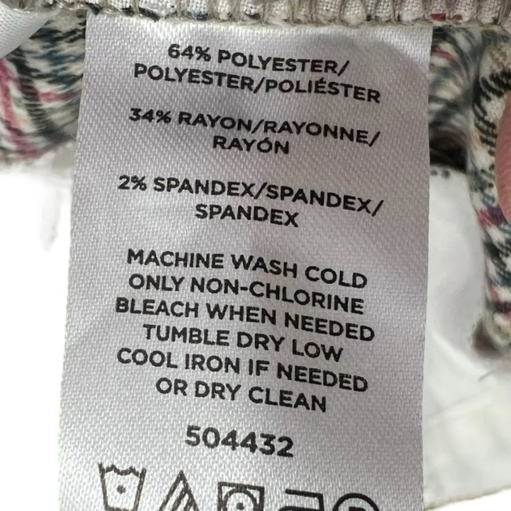 NWT LOFT Plaid Slim Fit Ankle Pants Size 4 Academia Preppy Career‎ Office Work - Image 9