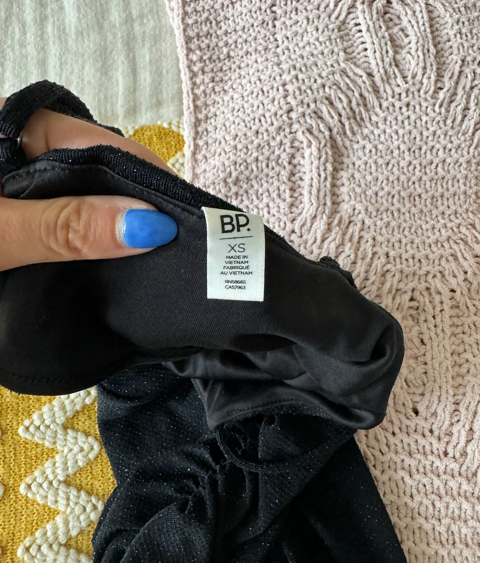 Black Sparkly Mini Dress  - Image 4