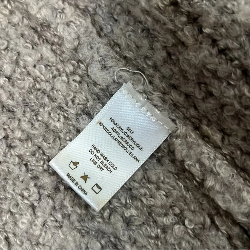 Sunday in Brooklyn Wool Cozy Hooded Sleeveless Cardigan Vest Size XS/S - Image 6