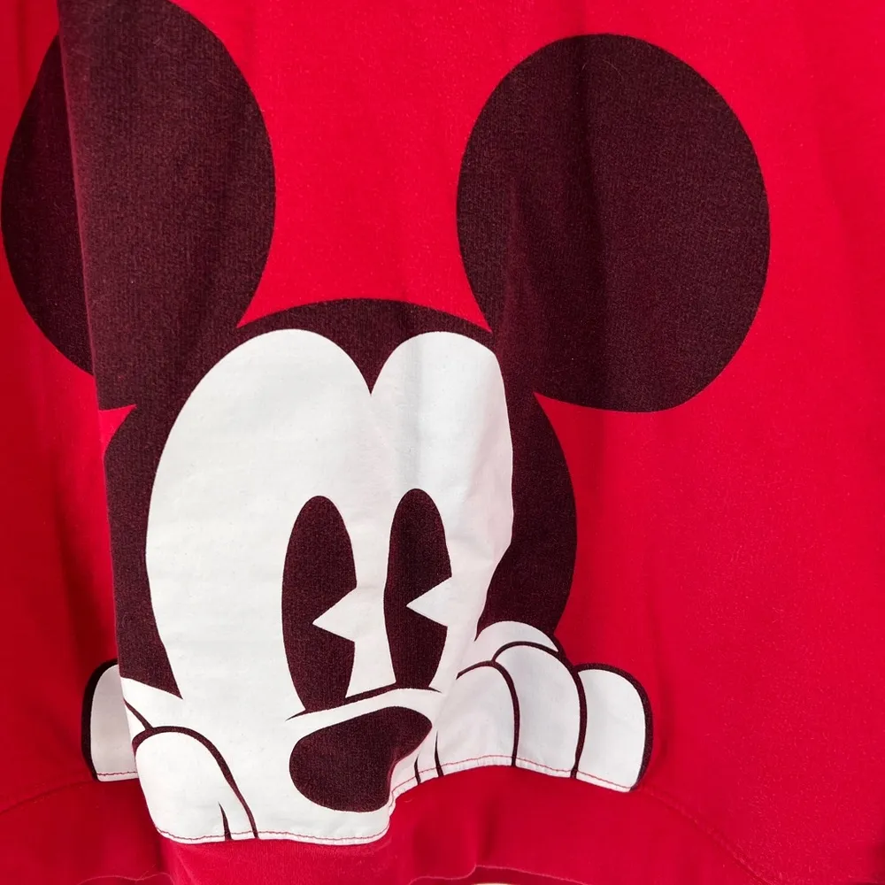 Disney Mickey Mouse sweatshirt graphic red 15/17 juniors vacation - Image 3