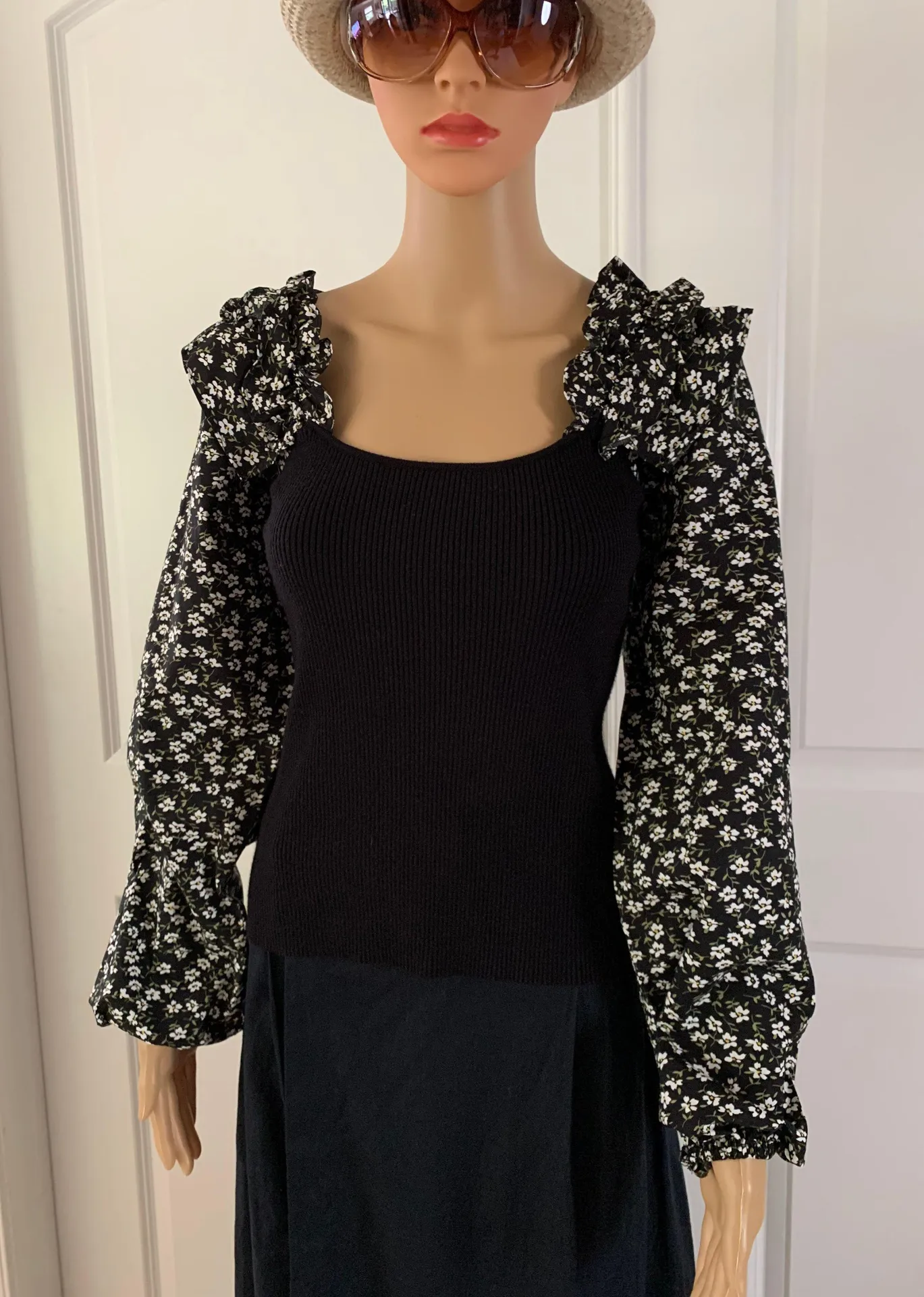 By  Woven Ruffle-Sleeve Sweater - Image 8