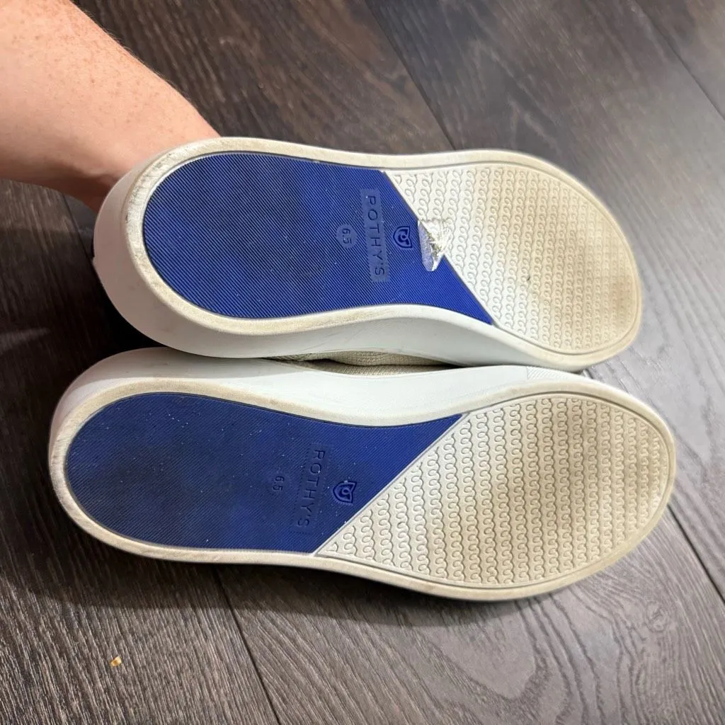 Rothy’s Women’s 6.5 Sand Slip On Sneakers Shoes - Image 3