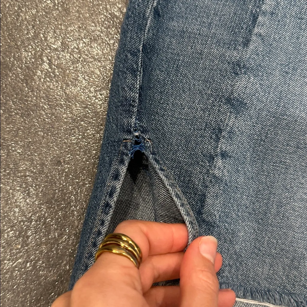 PAIGE Blue Denim Mini Skirt - Image 2