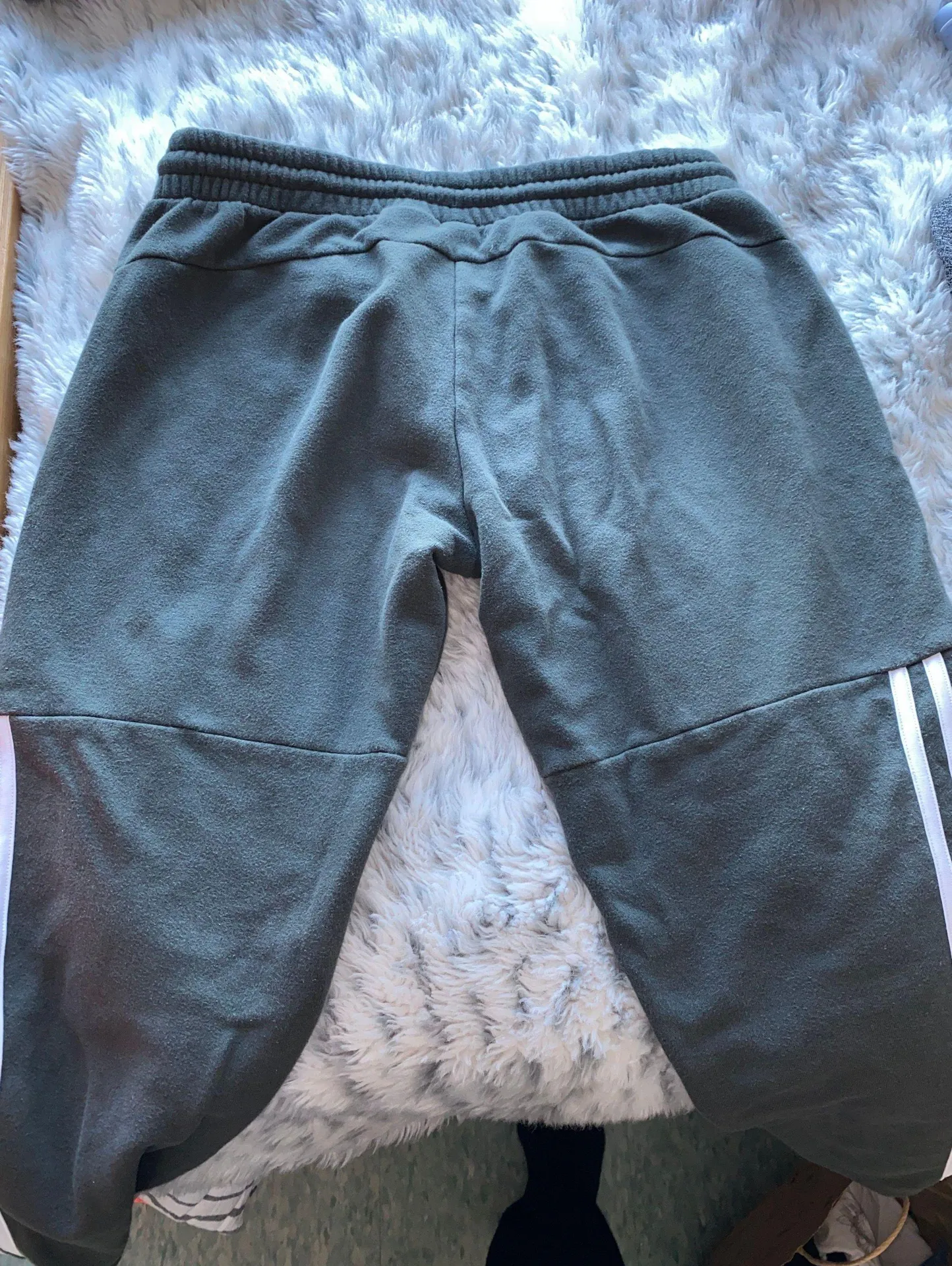 Adidas Olive Green Joggers - Image 2