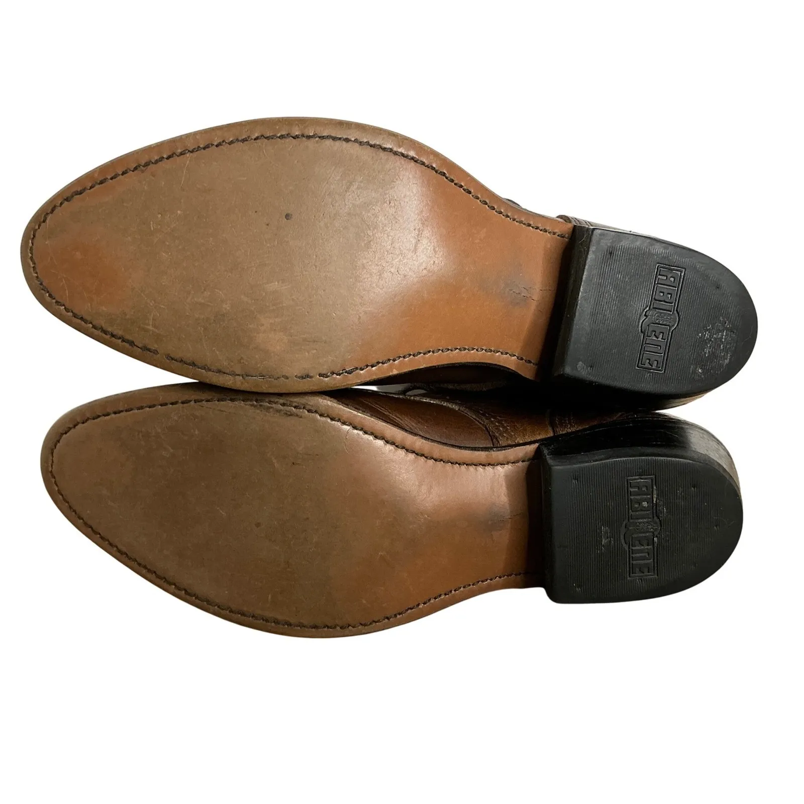 Abilene Women's 6M Western Lace Up Cowboy Boots Brown Leather Fringe USA Made Size 6 - Image 7