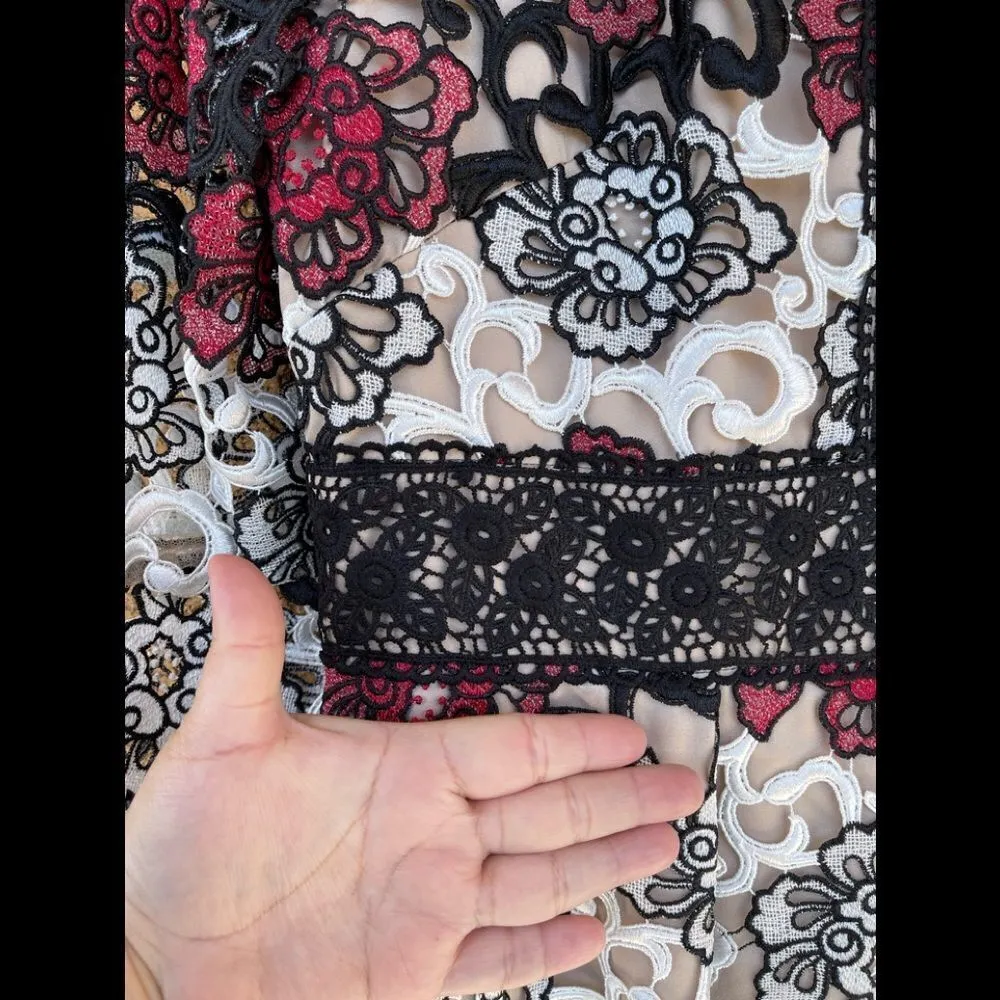 NWT-Monique Lhuillier Bell Sleeve Dayla Dress size 14 - Image 3