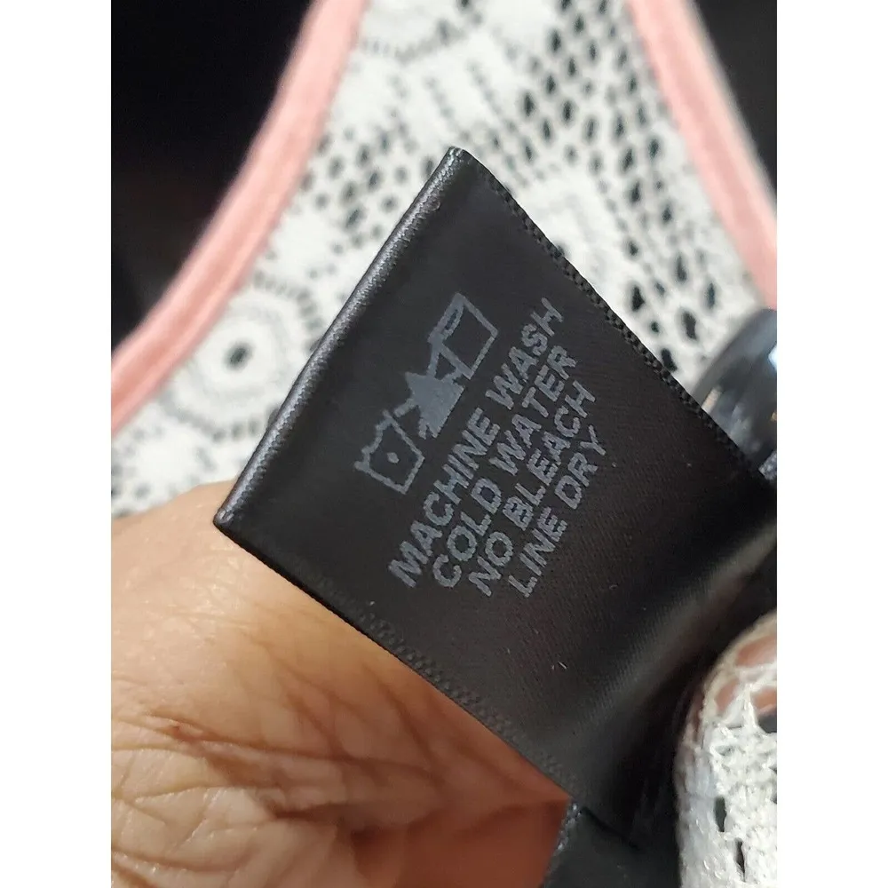 Rue 21 Womens Pink White Rayon Scoop Neck Sleeveless Long Maxi Dress Size Medium - Image 10