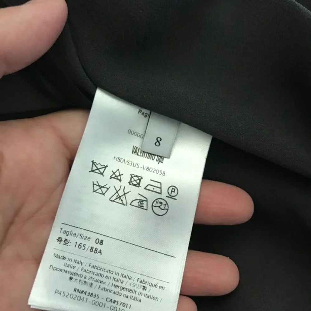NWOT Valentino lace cape sleeve dress size8 Black Size 8 - Image 7