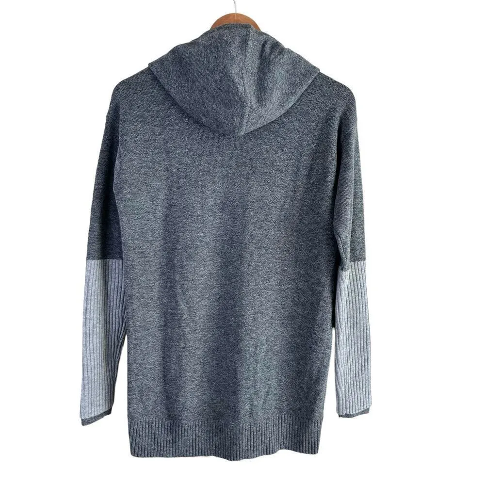 Athleta Merino Wool‎ Nopa Hooded Sweater in Heather Gray, Size XS - Image 10