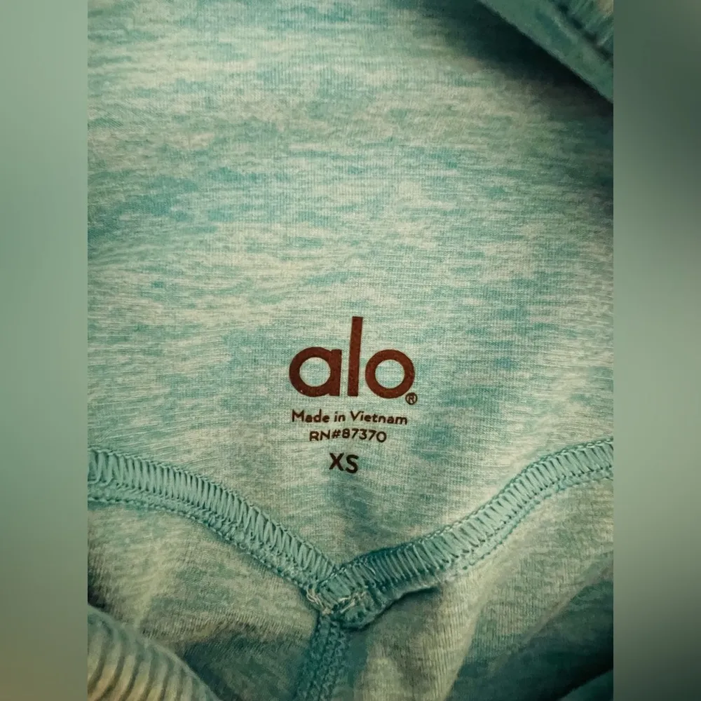 Alo Yoga Bright Aqua Heather Alosoft Lounge Leggings Womens XS - Image 3