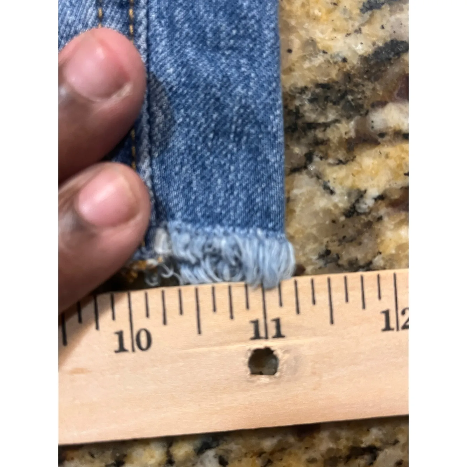 J.Crew Woman‎ Size XS Shortalls Denim Shorts Overalls Blue Pockets Boho - Image 5