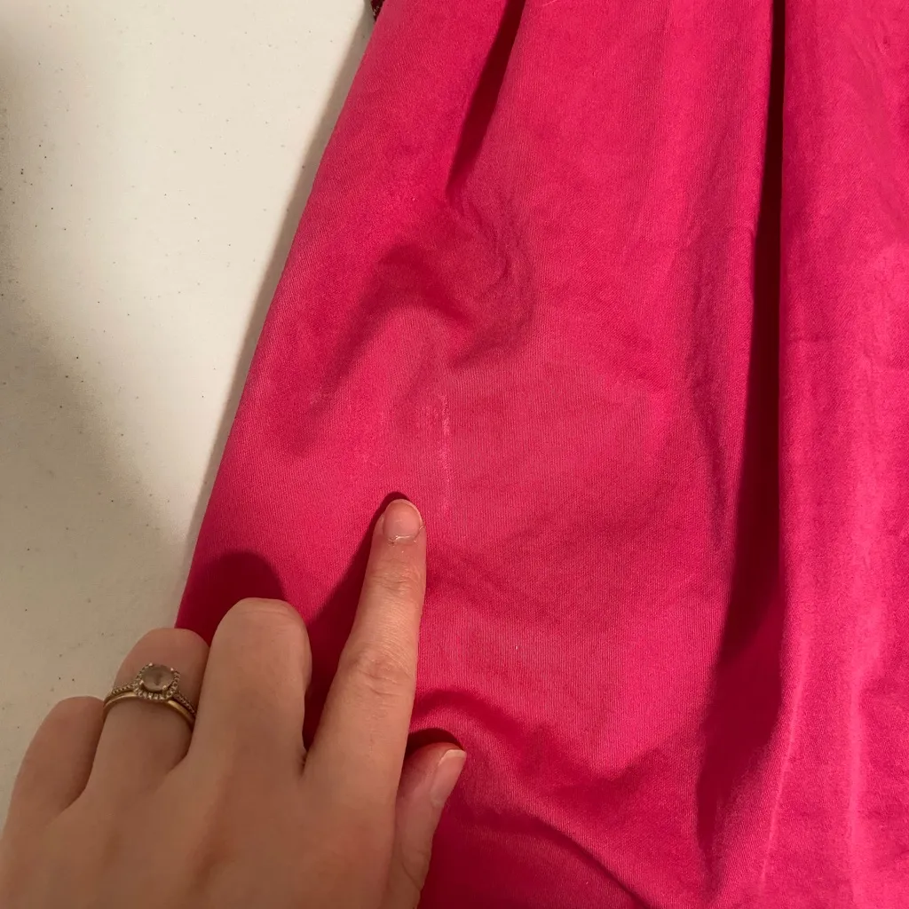 Calvin Klein women’s‎ pink strapless flowy pleated skirt minidress size 4 - Image 8