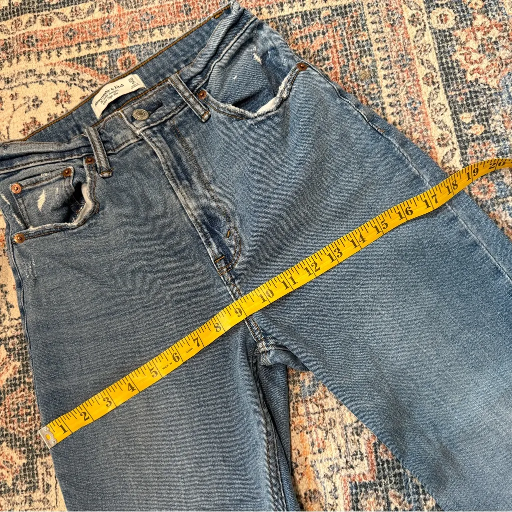 Abercrombie & Fitch curve love The Ankle Straight Ultra High Rise - Image 8