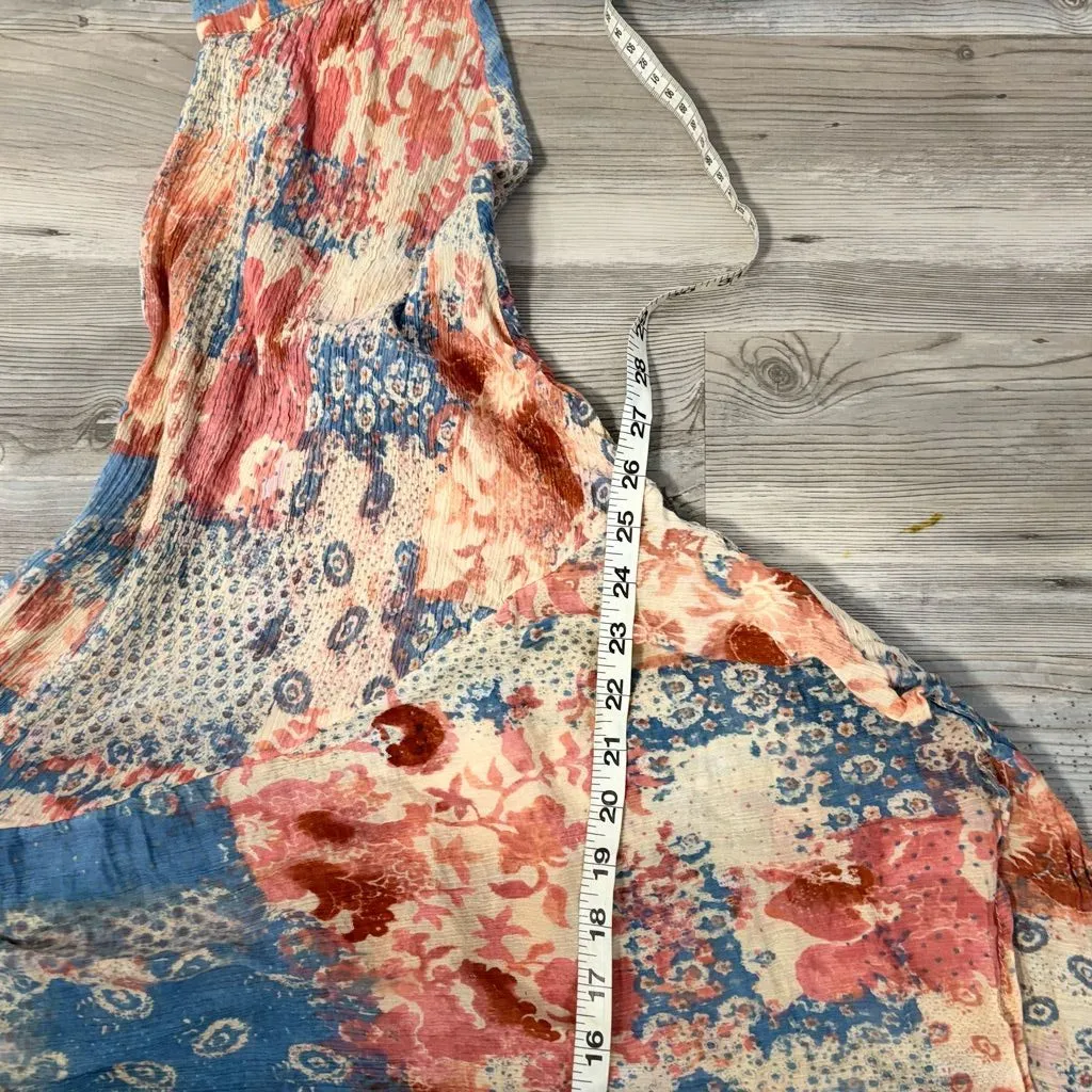 Pilcro Urban Outfitters Patchwork Floral Button Front Top Size Small Boho - Image 5