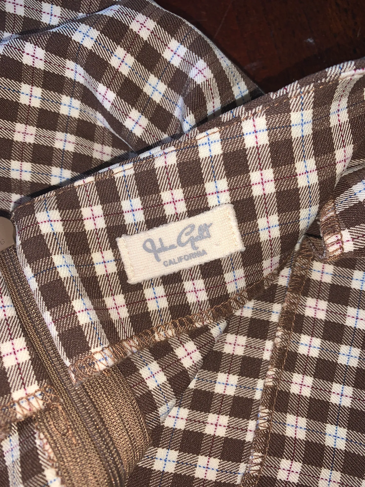 John Galt Brandy Melville Gingham Skirt - Image 3