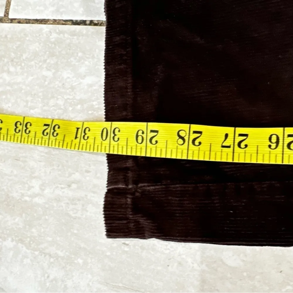 Vintage Tommy Hilfiger Chocolate Brown Double Button Closure Flare Bootcut Jean - Image 4