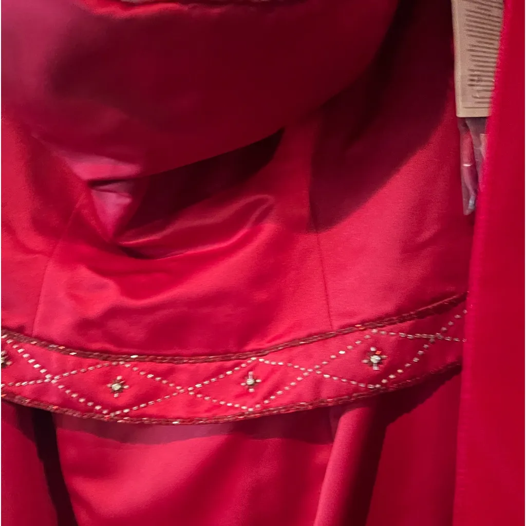 NWT ALYICE FORMAL STRAPLESS PROM DRESS WITH BEADED WORK & BEADED COVER - Image 5