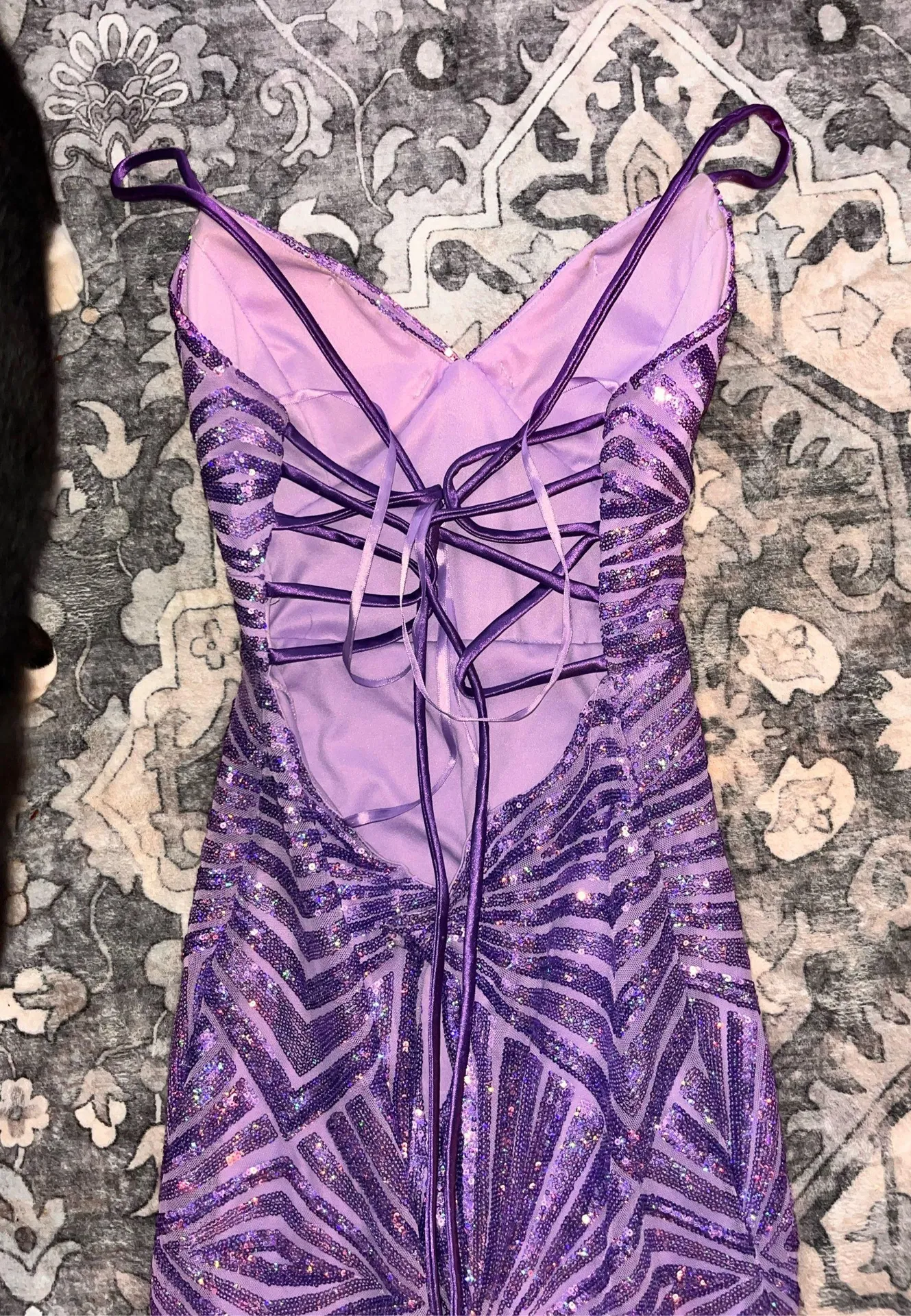 City Triangles Purple Prom Dress - Image 4