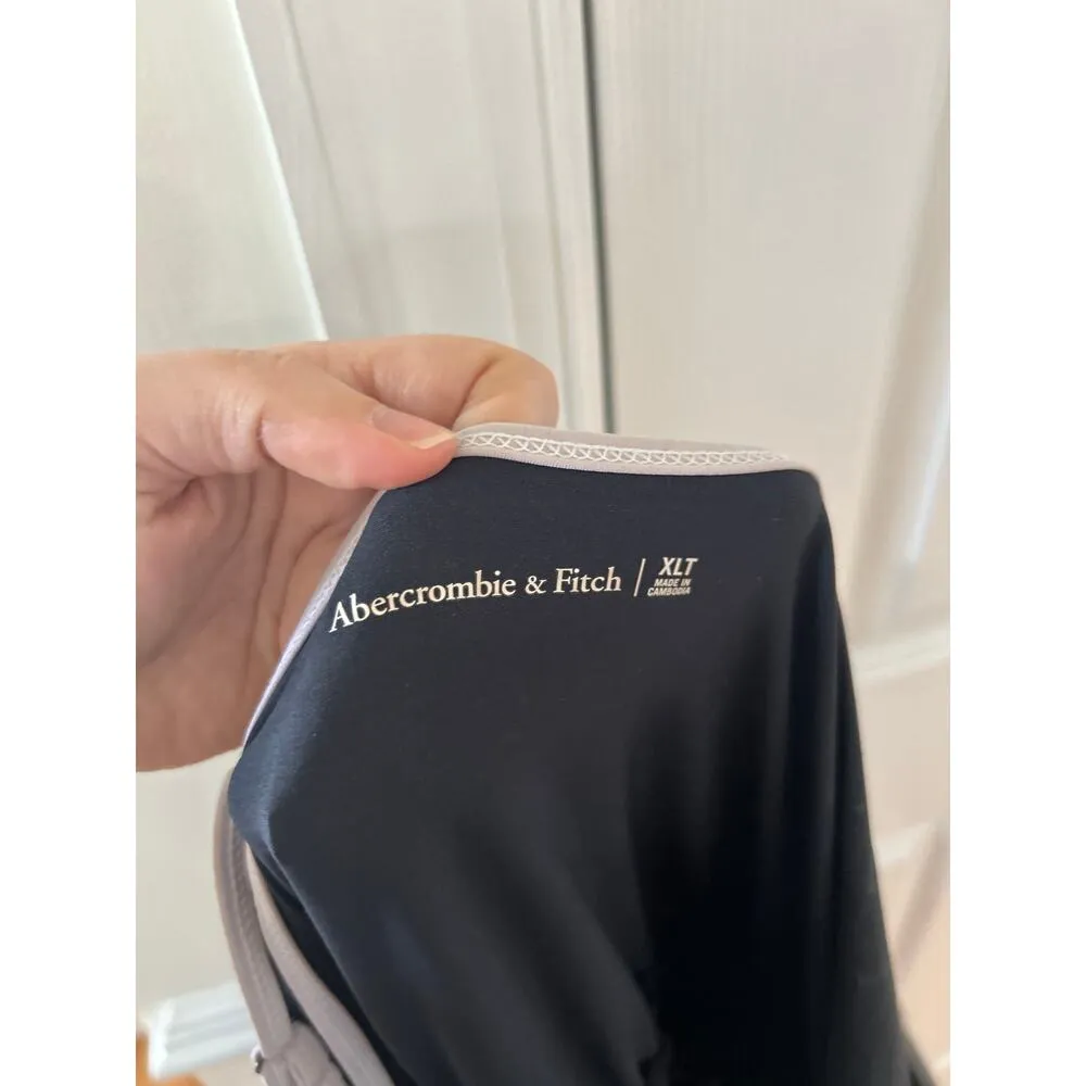 Abercrombie & Fitch Traveler Black & White Romper Sleeveless Jumpsuit TALL - Image 5