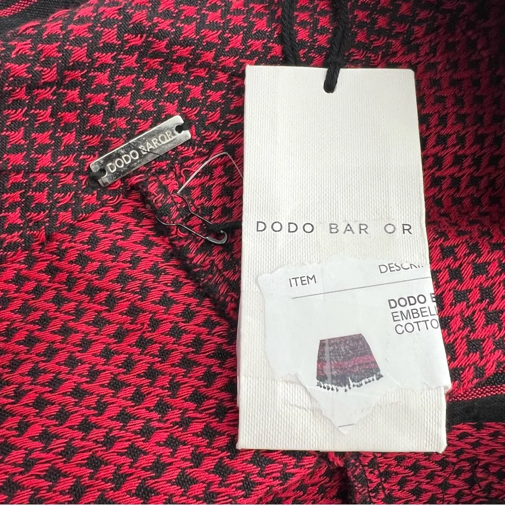 NWT Dodo Bar Or Moav Tassel Embroidered
Crochet Shorts Red Black sz S - Image 7