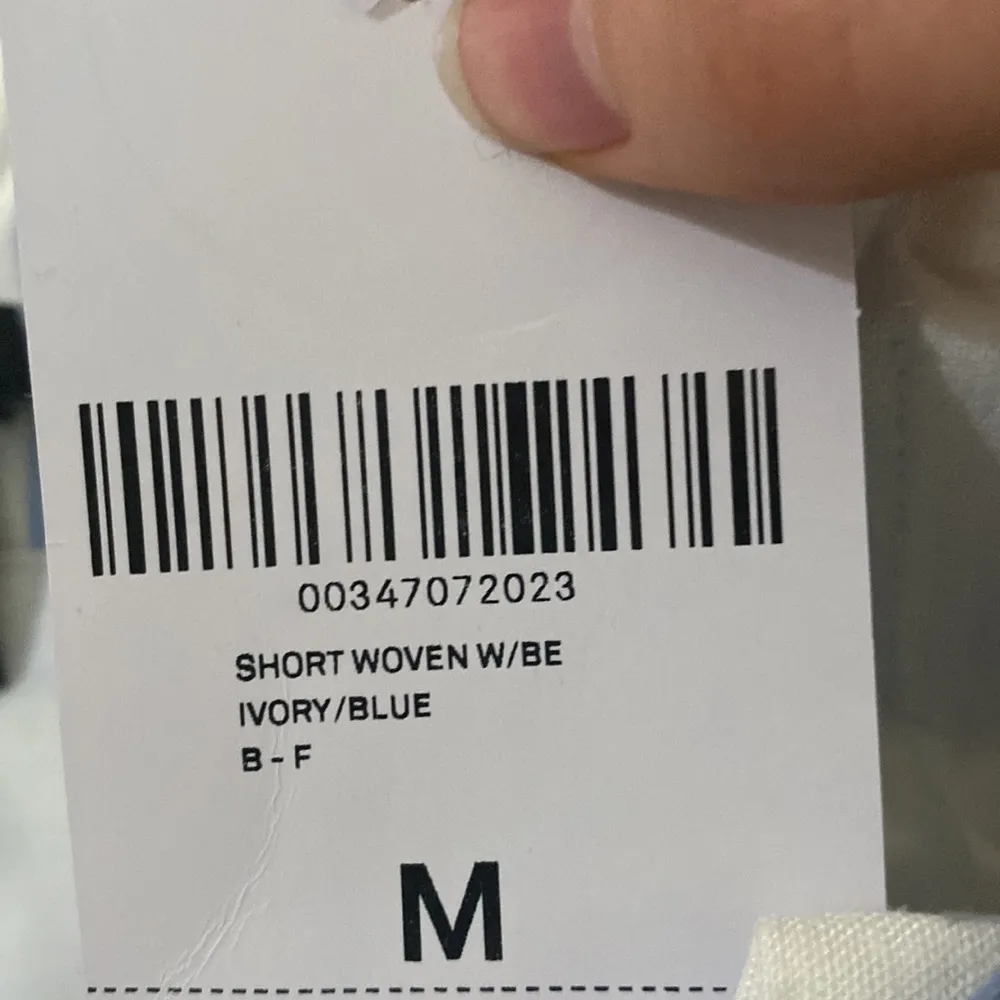 Forever 21 woven linen blend paperbag waist striped mini shorts size M - Image 9