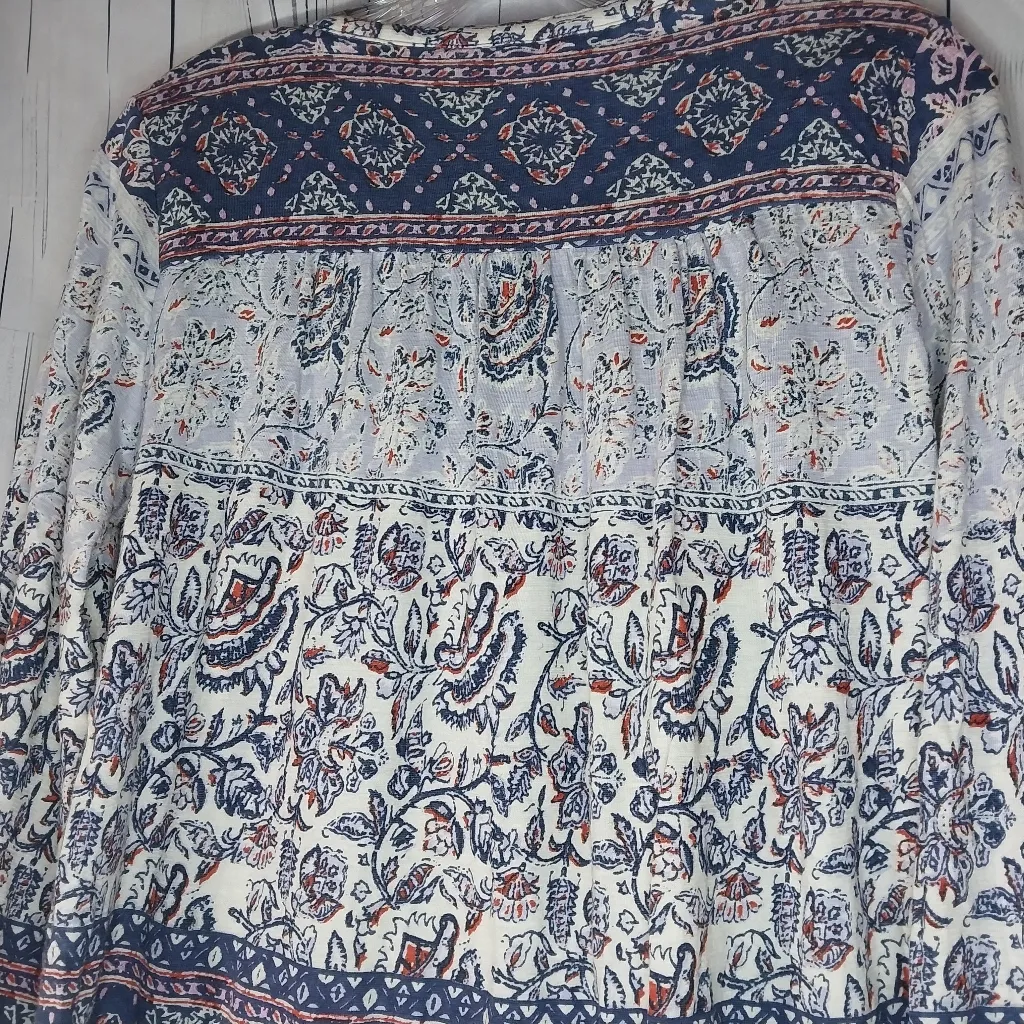 Lucky Brand Bohemian Peasent Lace-Up Women's Top - Image 12