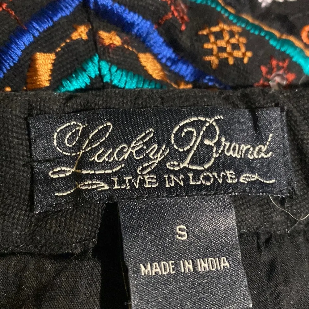 Lucky Brand Live In Love Shorts Embroidery with embellishments Size S - Image 7