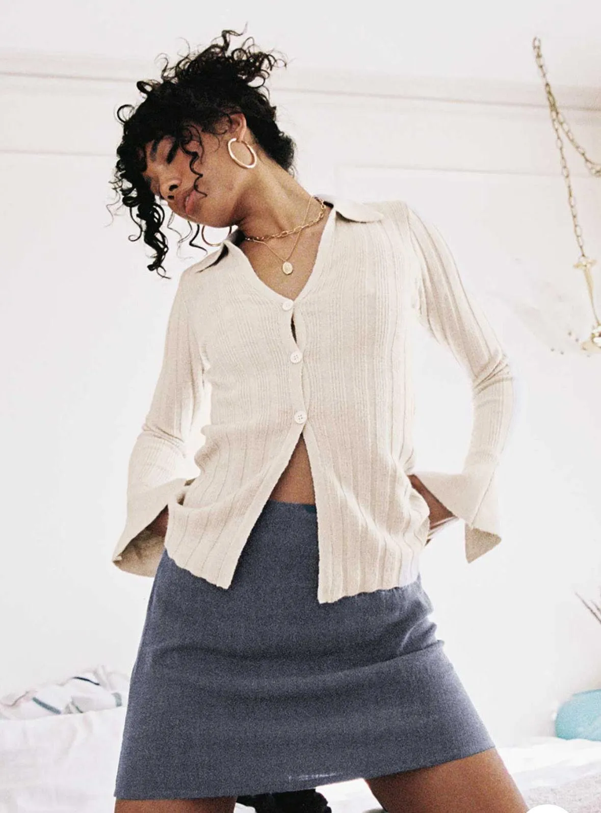 Princess Polly Shelby Mini Skirt in Greyb - Image 2