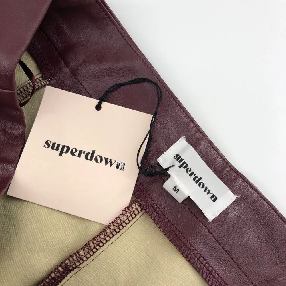 ‎superdown Marisol Flare Pants in Oxblood M - Image 9